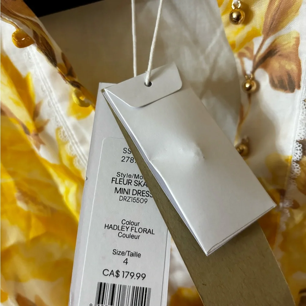 Ever New Valencia Lace Trim & Linen Mini Dress - Picture 7 of 9